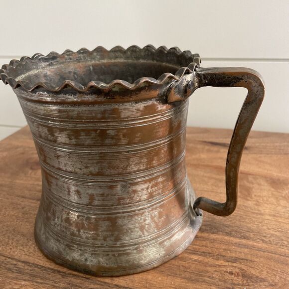 18th Century French Bronze Tankard 1760s Copper & Nickel Louis XV Style - Picture 2 of 13